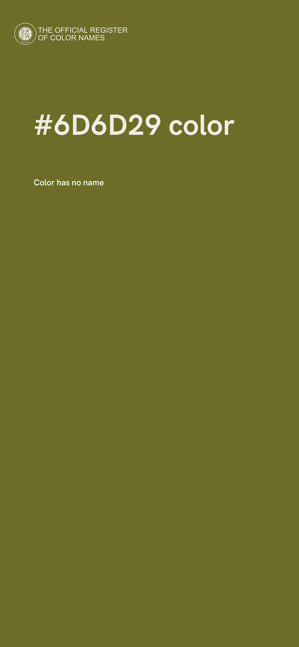 #6D6D29 color image