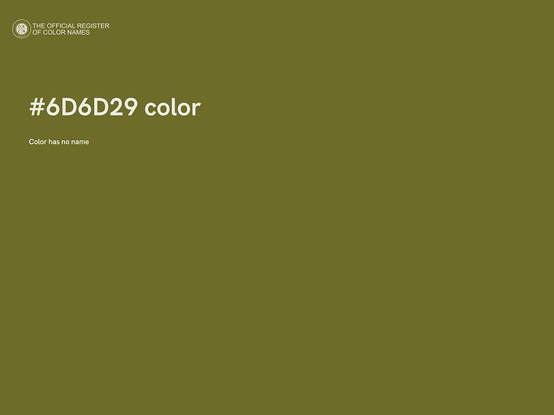 #6D6D29 color image