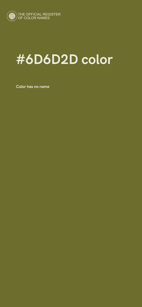 #6D6D2D color image