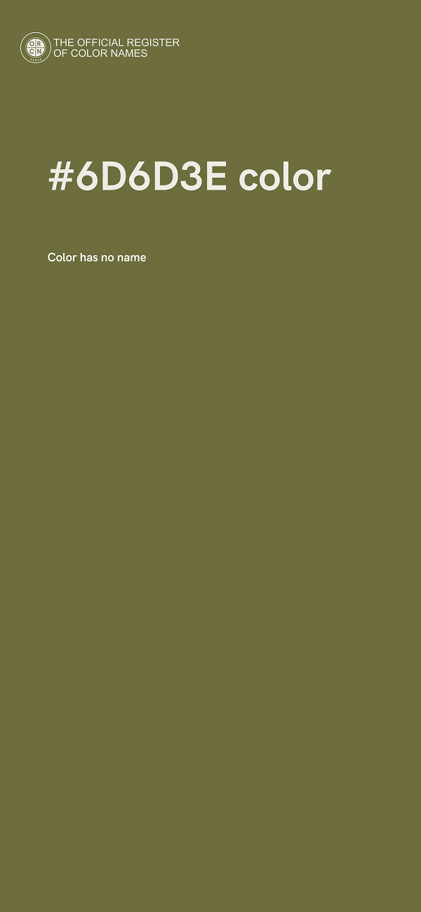 #6D6D3E color image