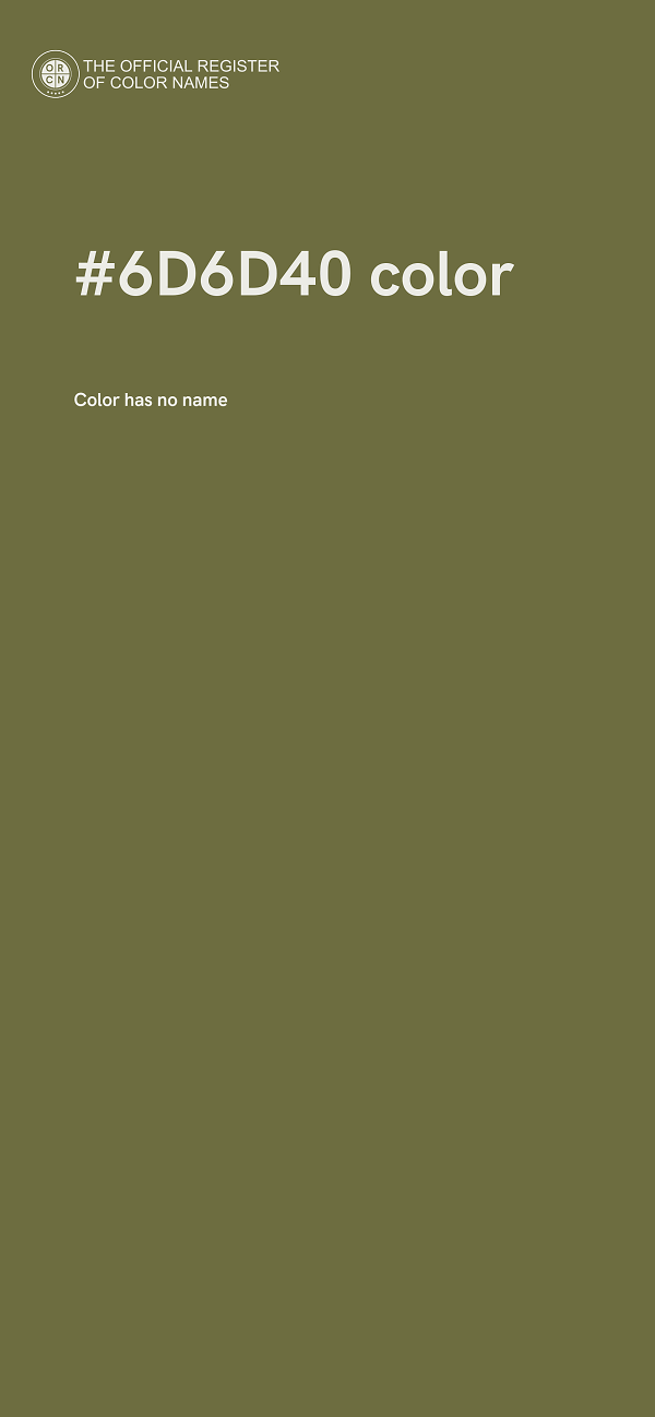#6D6D40 color image