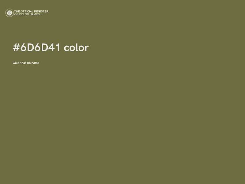 #6D6D41 color image