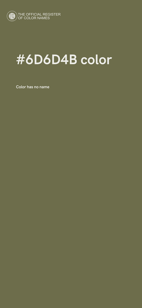 #6D6D4B color image