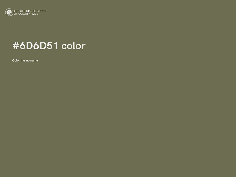 #6D6D51 color image