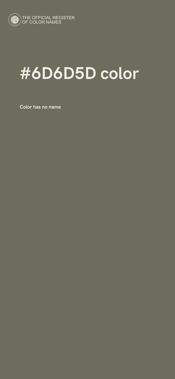 #6D6D5D color image