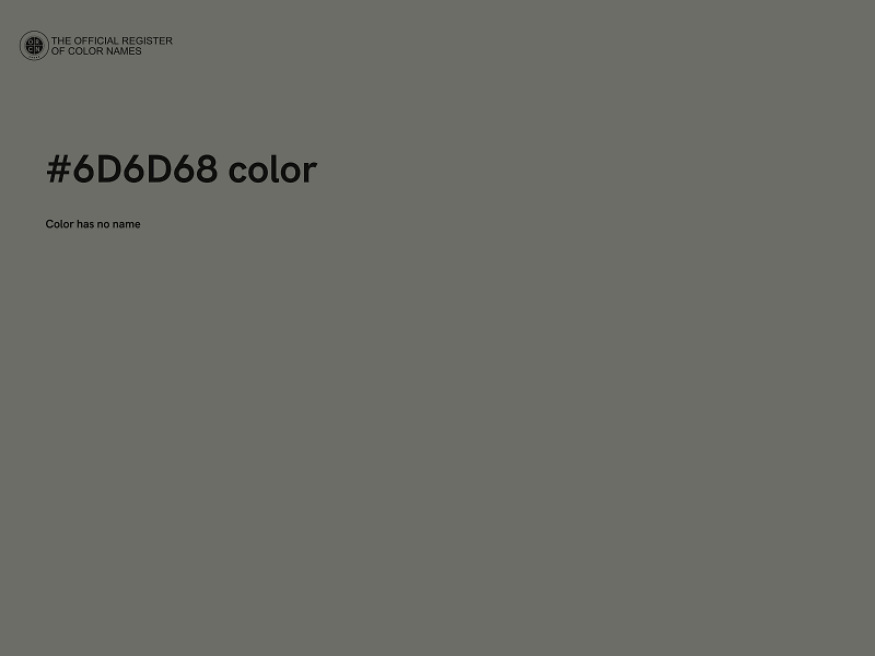 #6D6D68 color image