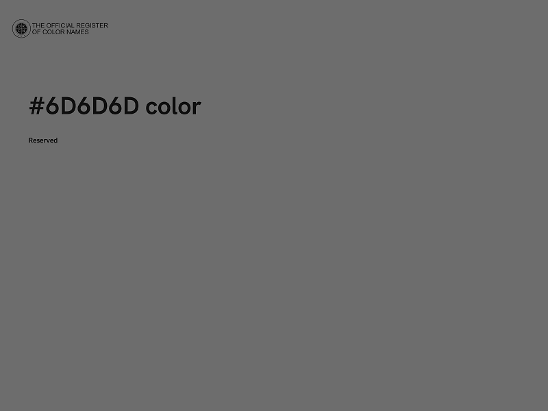 #6D6D6D color image