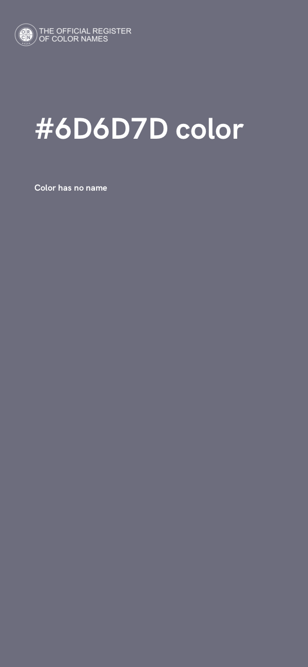 #6D6D7D color image