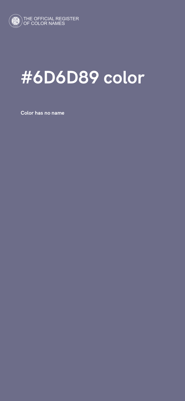 #6D6D89 color image