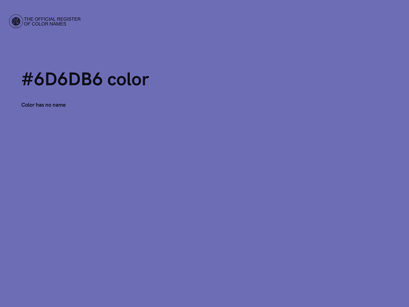 #6D6DB6 color image