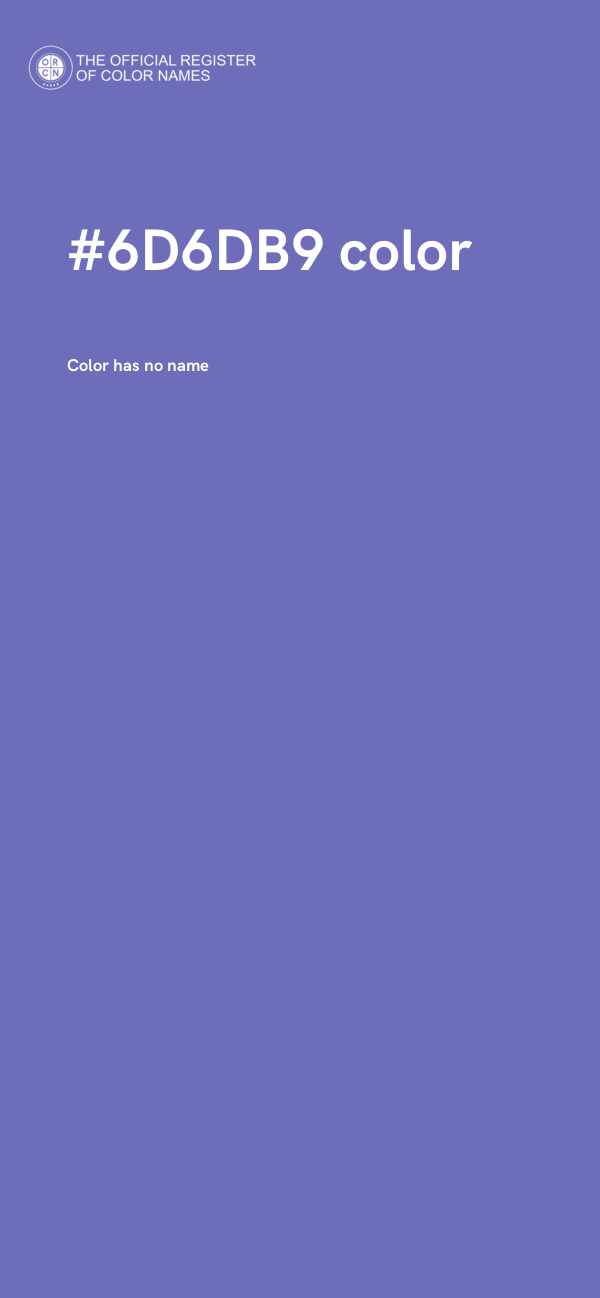 #6D6DB9 color image