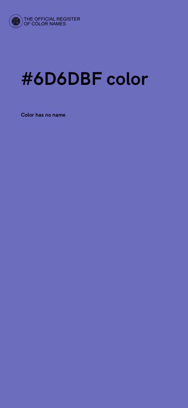 #6D6DBF color image