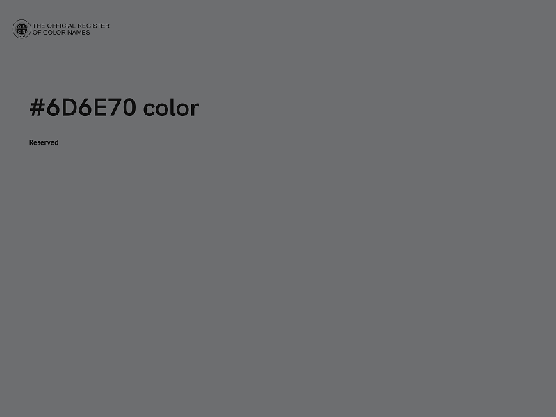 #6D6E70 color image