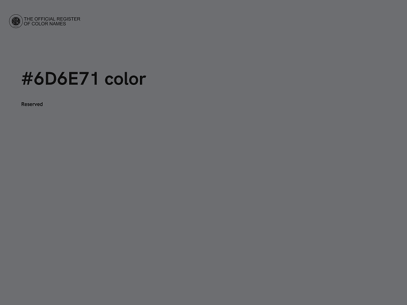 #6D6E71 color image