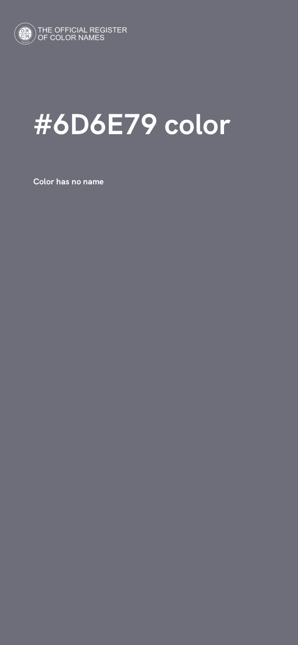 #6D6E79 color image