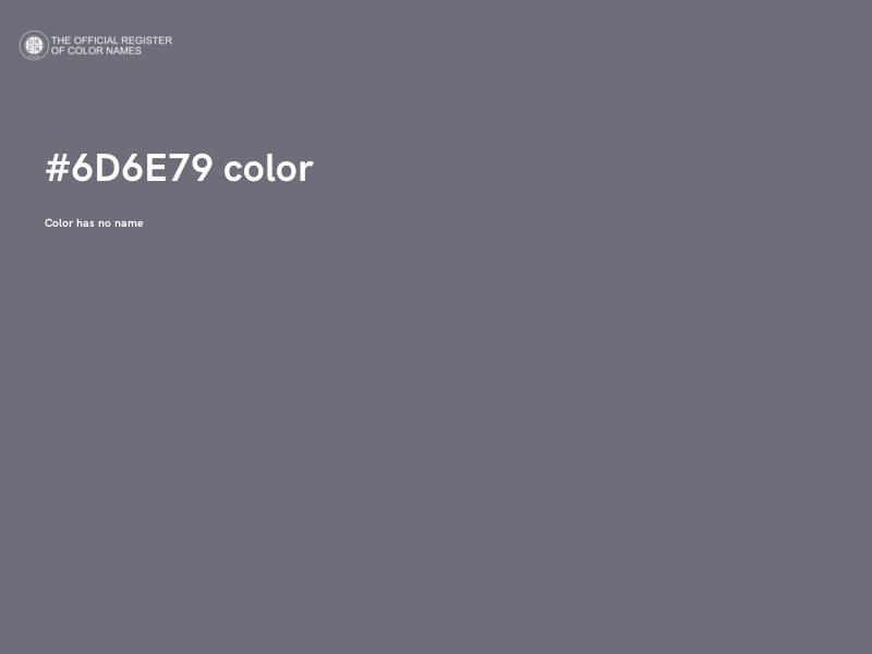 #6D6E79 color image