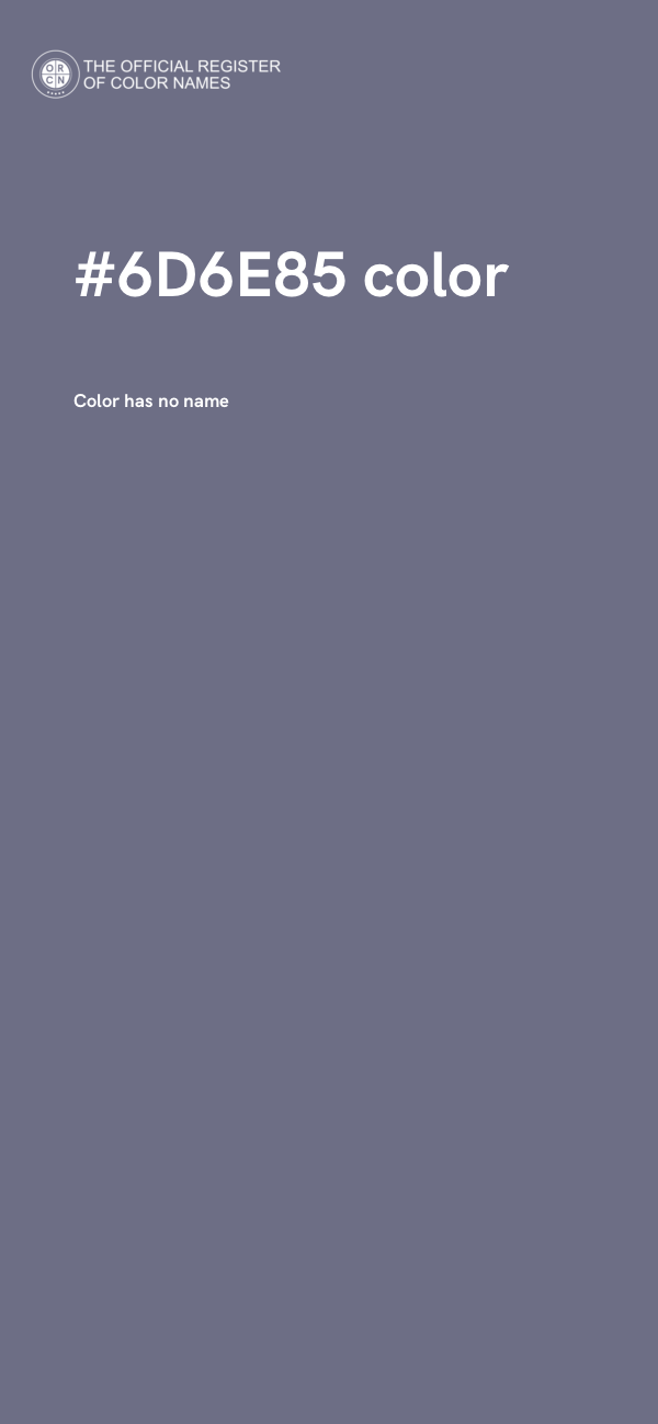 #6D6E85 color image