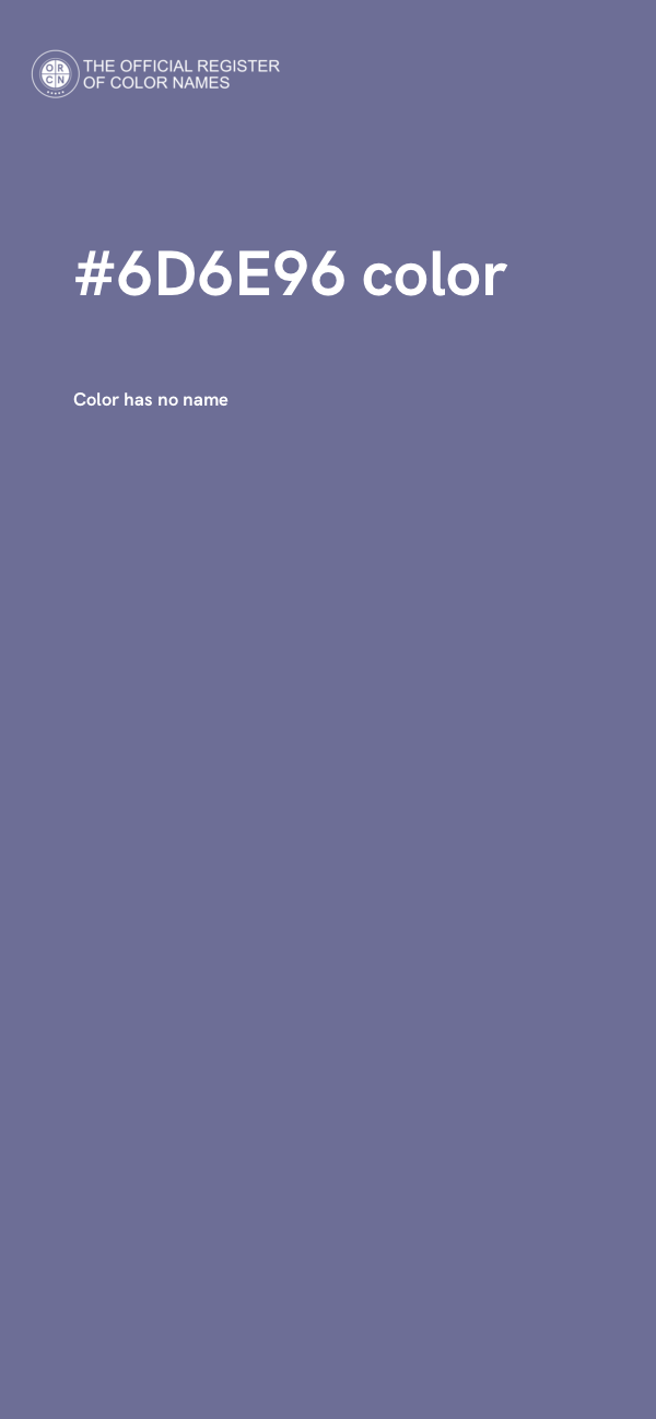 #6D6E96 color image