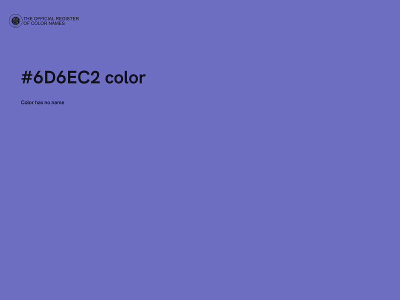 #6D6EC2 color image