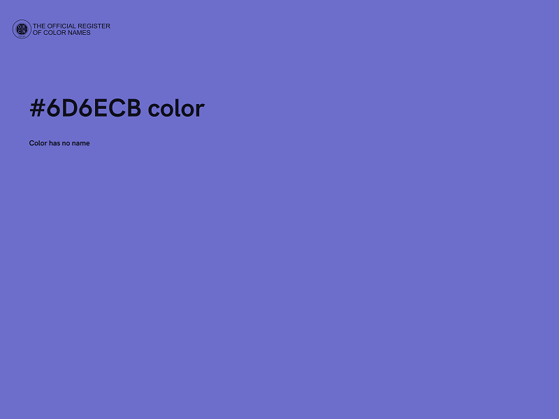 #6D6ECB color image