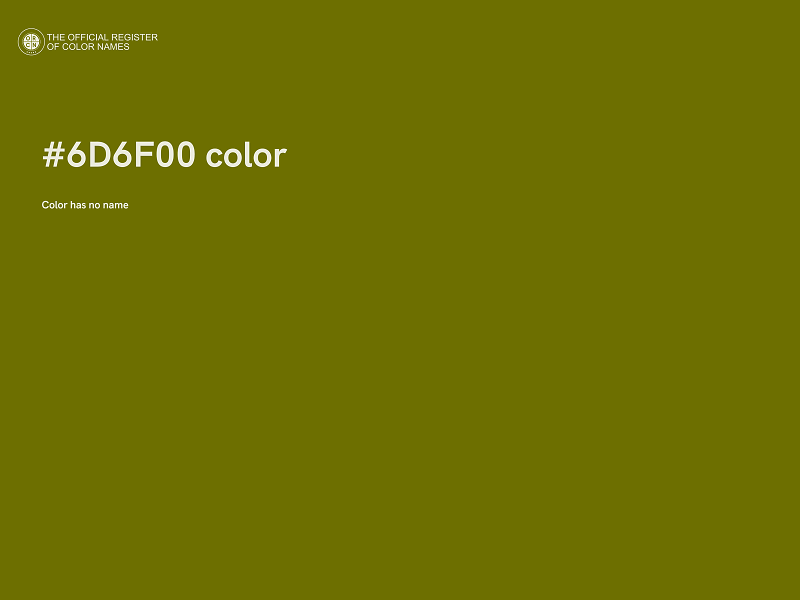 #6D6F00 color image