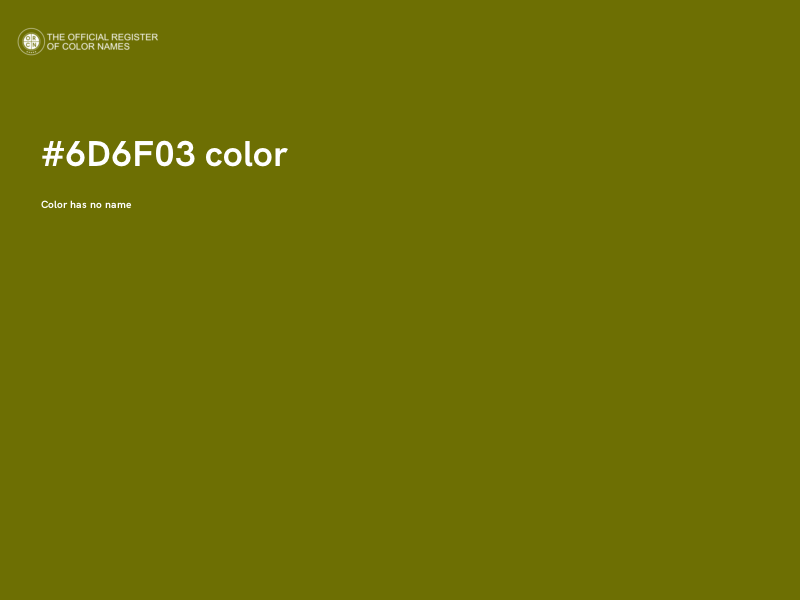 #6D6F03 color image