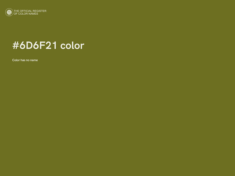 #6D6F21 color image