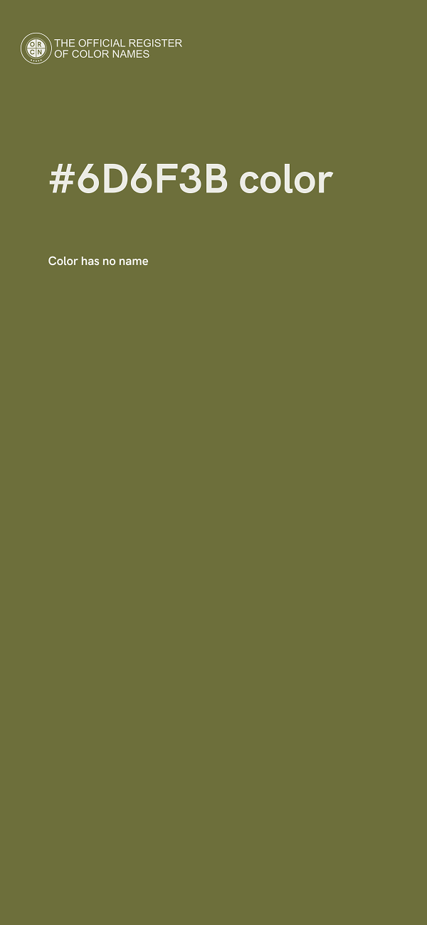 #6D6F3B color image