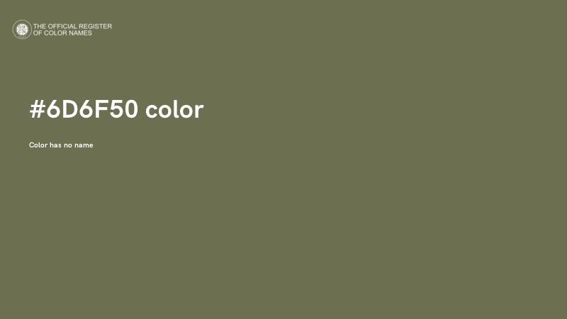 #6D6F50 color image