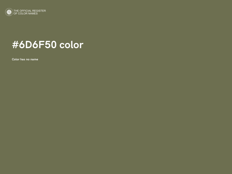 #6D6F50 color image