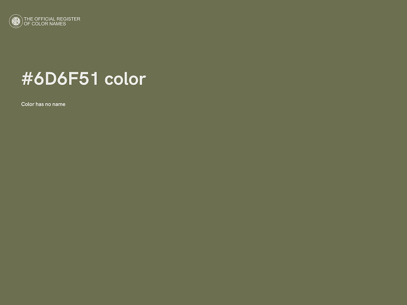 #6D6F51 color image