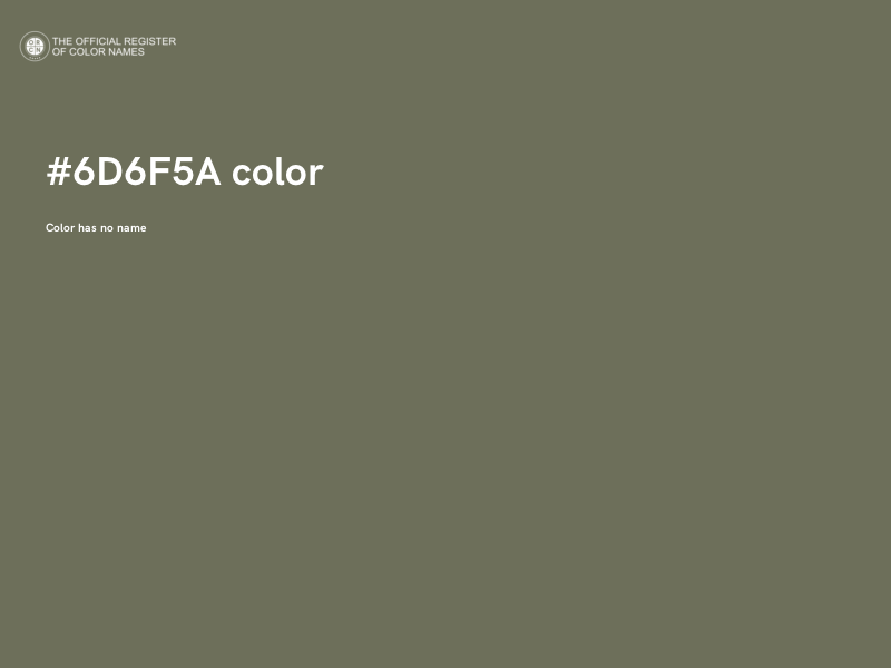 #6D6F5A color image