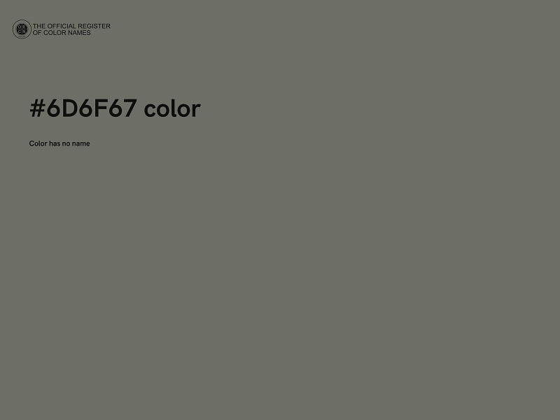 #6D6F67 color image