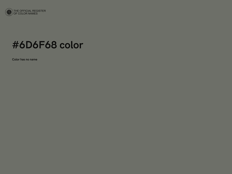 #6D6F68 color image