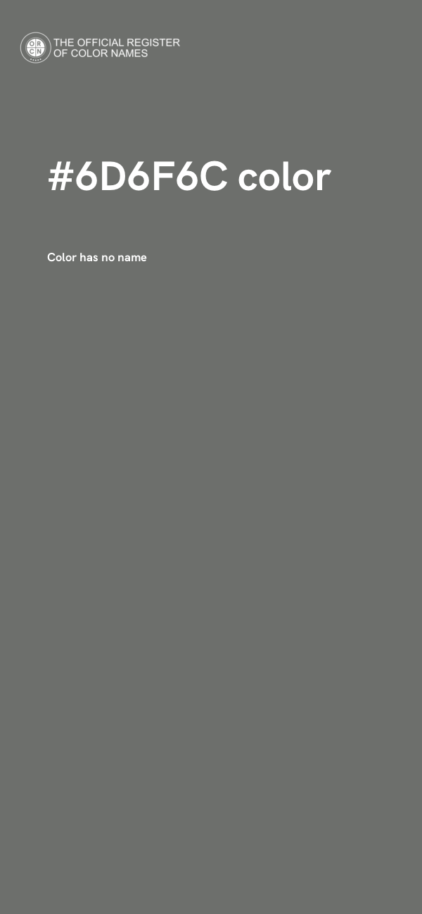 #6D6F6C color image