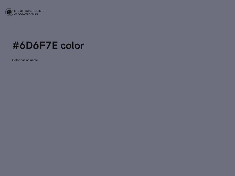 #6D6F7E color image