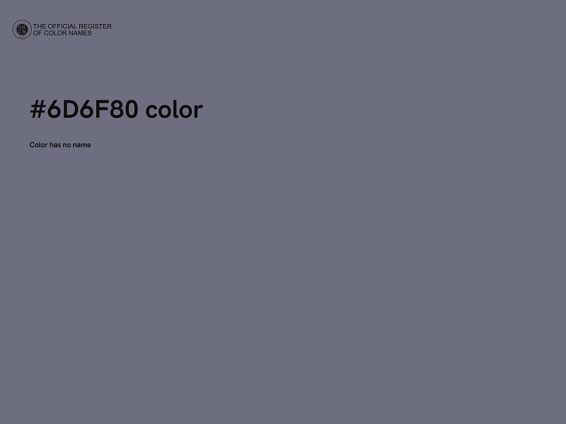 #6D6F80 color image