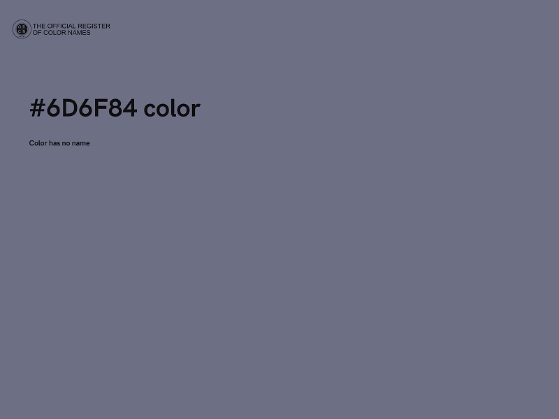 #6D6F84 color image