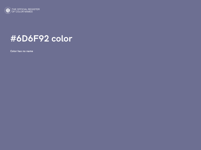 #6D6F92 color image