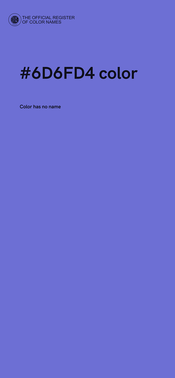 #6D6FD4 color image