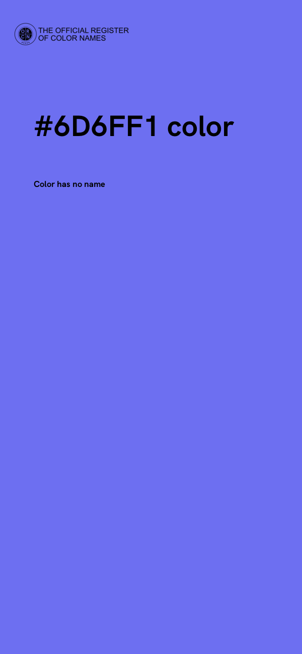 #6D6FF1 color image