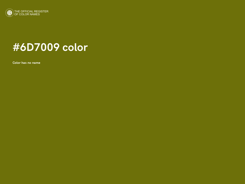 #6D7009 color image