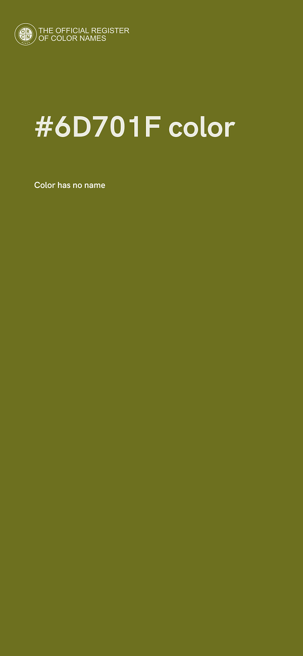 #6D701F color image