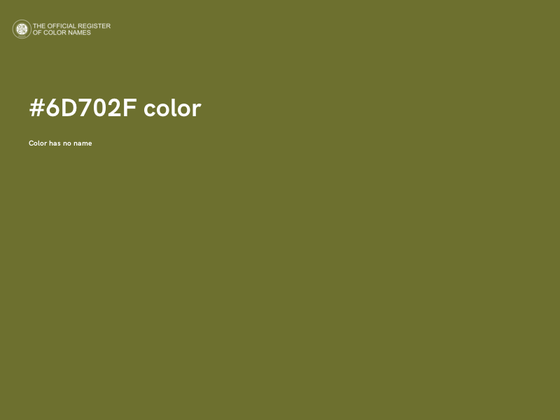 #6D702F color image