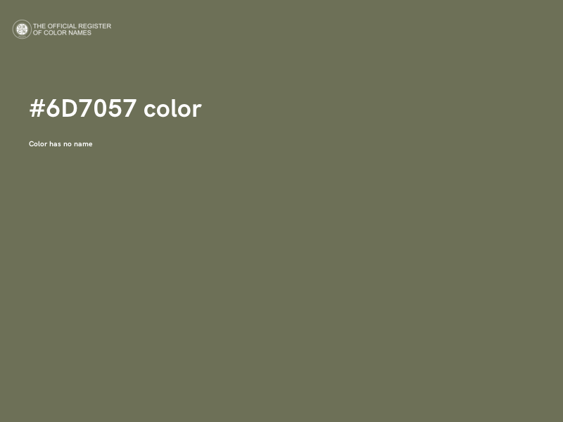 #6D7057 color image