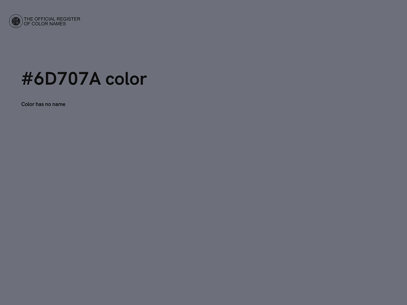 #6D707A color image