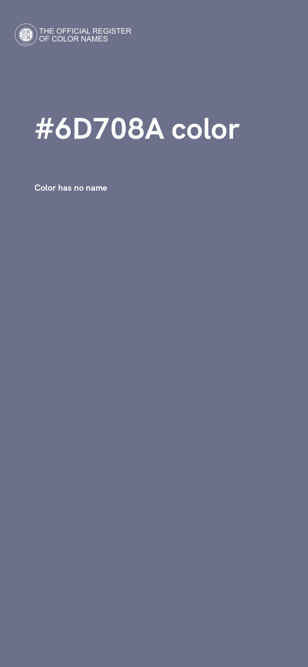 #6D708A color image