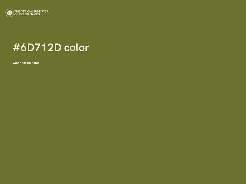 #6D712D color image