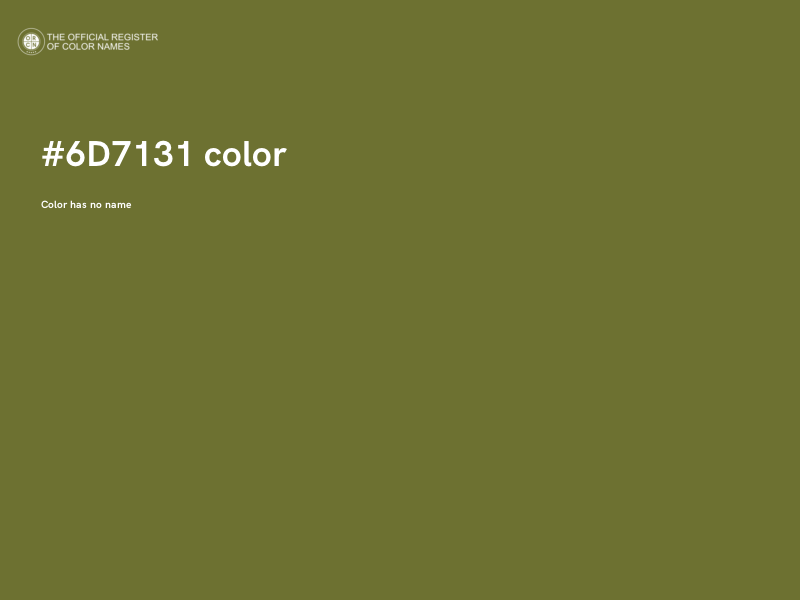 #6D7131 color image