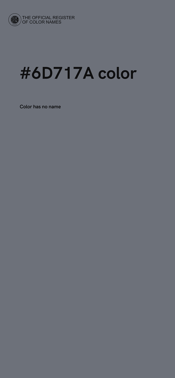 #6D717A color image
